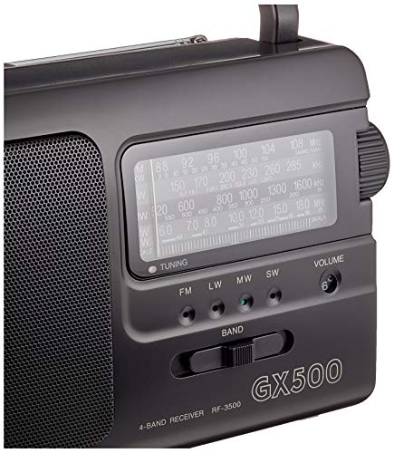 Panasonic RF-3500E9-K - Radio Portátil (FM/AM/LW/SW, 1000 mW, Largo Alcance, Sintonizador Analógico, Fácil y Simple de Usar) Color Negro