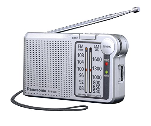 Panasonic RF-P150DEG-S - Radio portátil (150mW, FM/Am, Radio de Bolsillo, LED, Radio Analógica) Color Plata