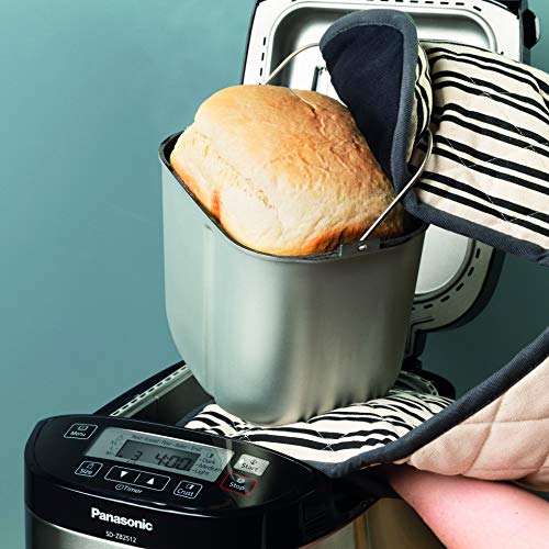 Panasonic SD-2512 - Panificadora de 550 W para Panes Sin Gluten, Masas, Compotas y Mermeladas (33 Programas Automáticos, Dispensador, Temporizador Digital 13H, Sensor de temperatura) color plateado Panasonic SD-2512 - Panificadora de 550 W para Panes Sin Gluten, Masas, Compotas y Mermeladas (33 Programas Automáticos, Dispensador, Temporizador Digital 13H, Sensor de temperatura) color plateado