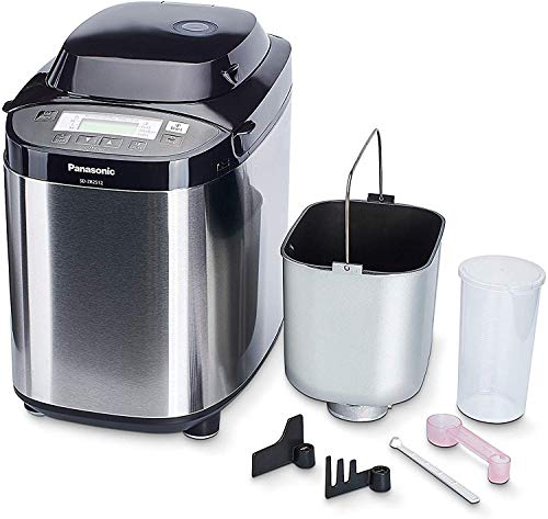 Panasonic SD-2512 - Panificadora de 550 W para Panes Sin Gluten, Masas, Compotas y Mermeladas (33 Programas Automáticos, Dispensador, Temporizador Digital 13H, Sensor de temperatura) color plateado Panasonic SD-2512 - Panificadora de 550 W para Panes Sin Gluten, Masas, Compotas y Mermeladas (33 Programas Automáticos, Dispensador, Temporizador Digital 13H, Sensor de temperatura) color plateado
