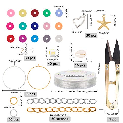 PandaHall Heishi - Juego de Collar para Hacer Collares, 4560 Unidades, 15 Colores de 6 mm, Cuentas de Disco de Vinilo Planas Redondas Hechas a Mano de Arcilla polimérica para Pendientes Hawaianos PandaHall Heishi - Juego de Collar para Hacer Collares, 4560 Unidades, 15 Colores de 6 mm, Cuentas de Disco de Vinilo Planas Redondas Hechas a Mano de Arcilla polimérica para Pendientes Hawaianos