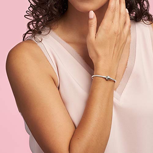 PANDORA 590702HV Moments - Pulsera de Plata de Ley 925 con Cierre de Cuentas, para Mujer PANDORA 590702HV Moments - Pulsera de Plata de Ley 925 con Cierre de Cuentas, para Mujer