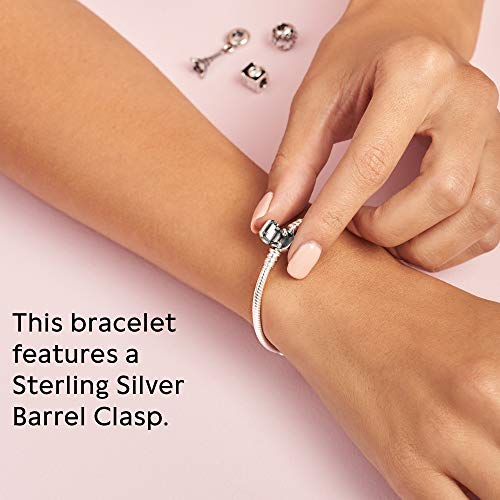 PANDORA 590702HV Moments - Pulsera de Plata de Ley 925 con Cierre de Cuentas, para Mujer PANDORA 590702HV Moments - Pulsera de Plata de Ley 925 con Cierre de Cuentas, para Mujer