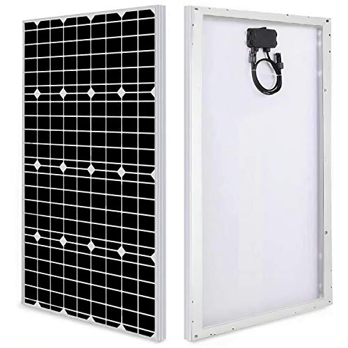 Panel Solar 100W 12V Monocristalino PERC - Panel Solar para Campers, Autocaravanas, Barcos y Montaje en Techos - Placa Solar Autoconsumo - Portátil, Ligero y Resistente