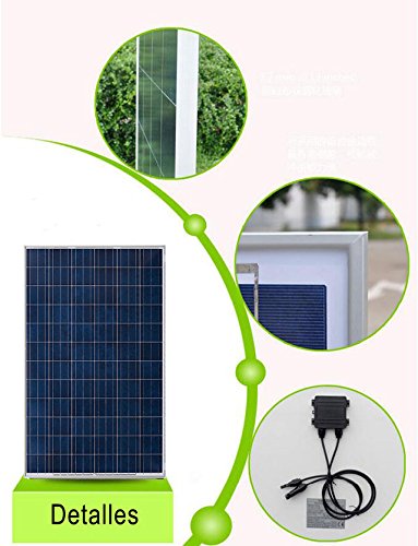 Panel Solar 330w Placa Solar Fotovoltaico Polycrystalline para 24v 48v