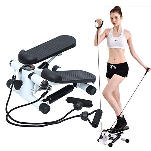 Paneltech Máquina de Step Swing Stepper Mini Stepper Fitness Stepper Aparato de Entrenamiento Stepper con Resistencia Regulable y Consola inalámbrica Paneltech Máquina de Step Swing Stepper Mini Stepper Fitness Stepper Aparato de Entrenamiento Stepper con Resistencia Regulable y Consola inalámbrica