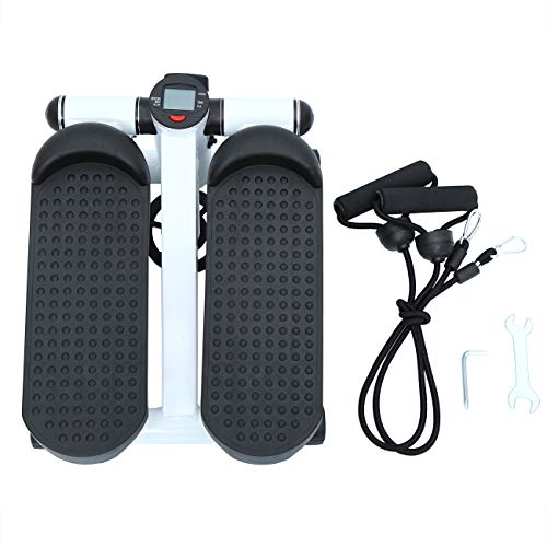 Paneltech Máquina de Step Swing Stepper Mini Stepper Fitness Stepper Aparato de Entrenamiento Stepper con Resistencia Regulable y Consola inalámbrica