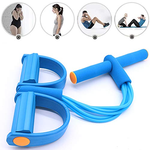 Panngu - Expansor de Pedal de pie de 6 Tubos, versión actualizada 2020, Cuerda de Estiramiento de Fitness, Banda elástica de Resistencia para Abdomen, Brazo, Pierna, Gimnasio, Yoga (Azul) Panngu - Expansor de Pedal de pie de 6 Tubos, versión actualizada 2020, Cuerda de Estiramiento de Fitness, Banda elástica de Resistencia para Abdomen, Brazo, Pierna, Gimnasio, Yoga (Azul)
