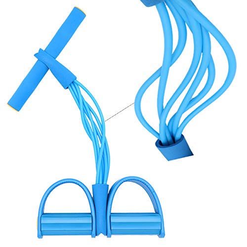 Panngu - Expansor de Pedal de pie de 6 Tubos, versión actualizada 2020, Cuerda de Estiramiento de Fitness, Banda elástica de Resistencia para Abdomen, Brazo, Pierna, Gimnasio, Yoga (Azul) Panngu - Expansor de Pedal de pie de 6 Tubos, versión actualizada 2020, Cuerda de Estiramiento de Fitness, Banda elástica de Resistencia para Abdomen, Brazo, Pierna, Gimnasio, Yoga (Azul)