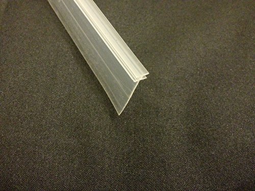 Pantalla portátil para ducha HNNHOME T perfil sello de recambio para cristal recto plegable 2,2 meter Pantalla portátil para ducha HNNHOME T perfil sello de recambio para cristal recto plegable 2,2 meter