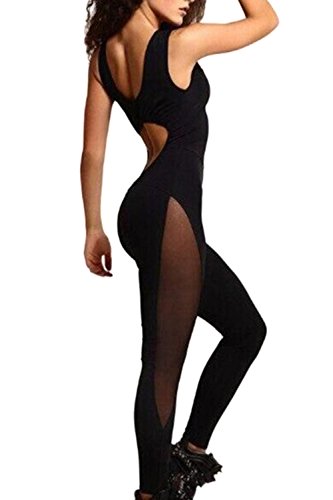 Pantalón de Yoga para Mujeres sin Espalda sin Mangas de Gimnasia Traje de pantalón Pantalón de Yoga para Mujeres sin Espalda sin Mangas de Gimnasia Traje de pantalón