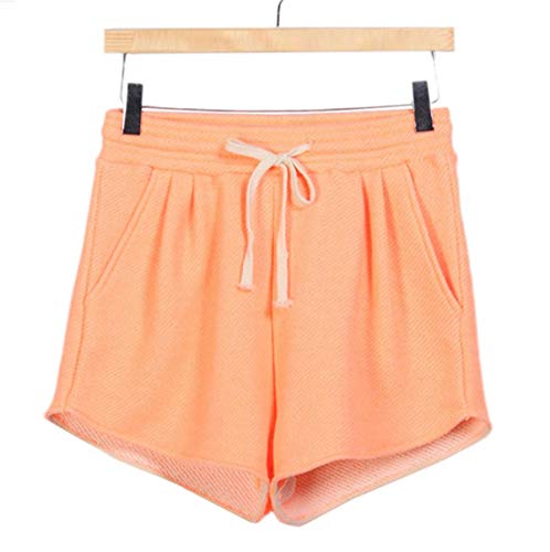 Pantalones Cortos Mujer Verano Aire Deporte Libre Casual Al Fitness Ropa Festiva Correr Pantalón Corto Yoga Taquilla Bermudas con Eslinga Elástica (Color : Naranja, Size : 2XL) Pantalones Cortos Mujer Verano Aire Deporte Libre Casual Al Fitness Ropa Festiva Correr Pantalón Corto Yoga Taquilla Bermudas con Eslinga Elástica (Color : Naranja, Size : 2XL)