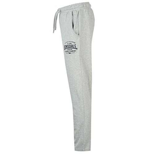 Pantalones de chándal para hombre, de la marca Lonsdale, Gris claro, X-Large