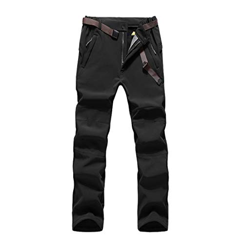 Pantalones De Esquí De Las Mujeres con Bolsillo con Cremallera, Resistente Al Agua Grueso Térmicos Pantalones De Nieve Ski Felpa Traje para Las Mujeres Camping Snowboard A Prueba De Viento