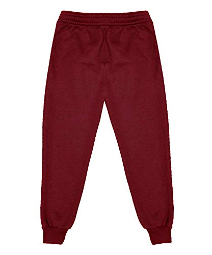 Pantalones deportivos de forro polar para niños y niñas, de polietileno, unisex, casual, de forro polar, para la escuela, para jugar a la escuela, chándal clásico con parte inferior suave