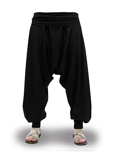 Pantalones Harem Cagados Etnicos Yoga Thai Unisex Cuatro Tallas (L)