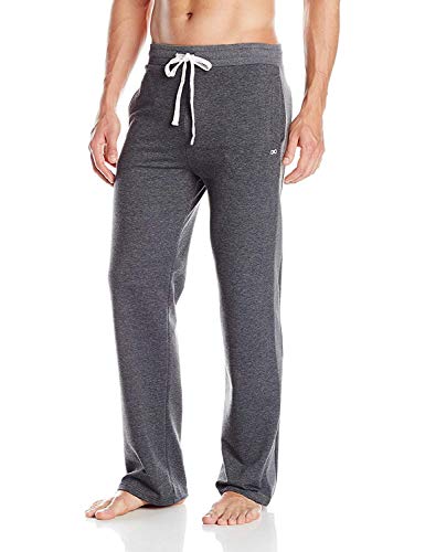 Pantalones largos YogaAddict para hombres, para practicar yoga, pilates, fitness, artes marciales, para dormir o para vestir de forma informal, hombre, color gris oscuro, tamaño X-Large