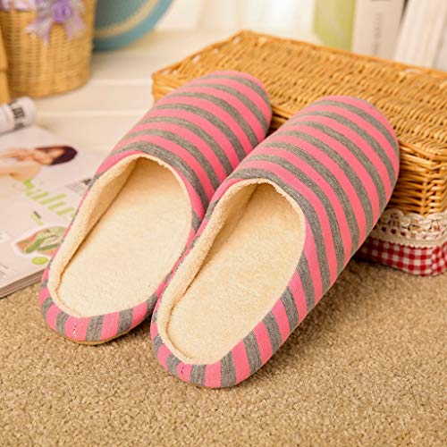 Pantuflas Casa Invierno Mujer Hombre Zapatillas de Algodón Cálido Zapatillas de Estar por Casa Zapatos Rayas Interior Confort Suave Pareja Adultos Yvelands(Rosado,42) Pantuflas Casa Invierno Mujer Hombre Zapatillas de Algodón Cálido Zapatillas de Estar por Casa Zapatos Rayas Interior Confort Suave Pareja Adultos Yvelands(Rosado,42)