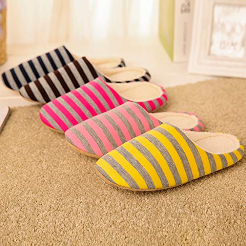 Pantuflas Casa Invierno Mujer Hombre Zapatillas de Algodón Cálido Zapatillas de Estar por Casa Zapatos Rayas Interior Confort Suave Pareja Adultos Yvelands(Rosado,42) Pantuflas Casa Invierno Mujer Hombre Zapatillas de Algodón Cálido Zapatillas de Estar por Casa Zapatos Rayas Interior Confort Suave Pareja Adultos Yvelands(Rosado,42)