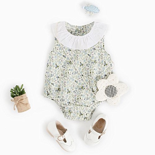 PAOLIAN Ropa para bebƩ niƱas Monos Verano 2018 Mameluco Impresion de Floral Sin Mangas Cuello Redondo Fiestas Conjuntos para reciƩn Nacidos bebƩs niƱas de 6 Meses - 3 aƱos (12M, Verde) PAOLIAN Ropa para bebƩ niƱas Monos Verano 2018 Mameluco Impresion de Floral Sin Mangas Cuello Redondo Fiestas Conjuntos para reciƩn Nacidos bebƩs niƱas de 6 Meses - 3 aƱos (12M, Verde)