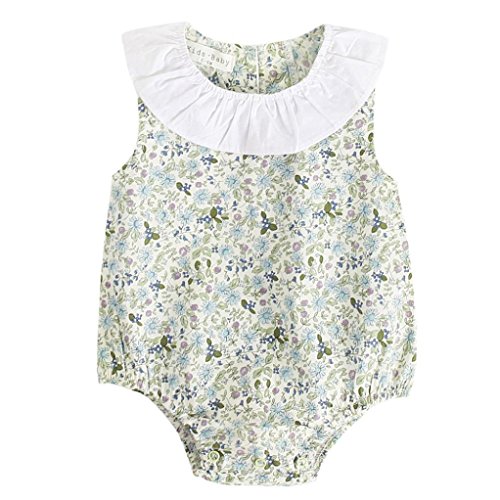 PAOLIAN Ropa para bebƩ niƱas Monos Verano 2018 Mameluco Impresion de Floral Sin Mangas Cuello Redondo Fiestas Conjuntos para reciƩn Nacidos bebƩs niƱas de 6 Meses - 3 aƱos (12M, Verde) PAOLIAN Ropa para bebƩ niƱas Monos Verano 2018 Mameluco Impresion de Floral Sin Mangas Cuello Redondo Fiestas Conjuntos para reciƩn Nacidos bebƩs niƱas de 6 Meses - 3 aƱos (12M, Verde)