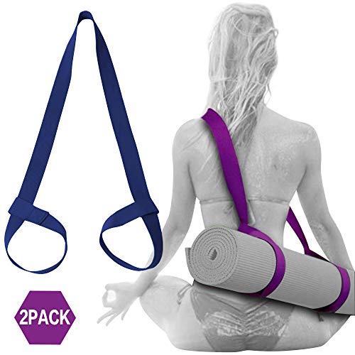 Paquete de 2 correa de para esterilla yoga para estirar con bucles-accesorios yoga