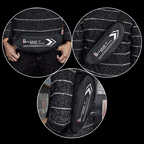 Paquete de Manillar Multifuncional, Cintura Impermeable Casual y Paquete de Hombro Cruzado, Materiales Textiles Resistentes al Desgaste-Adecuado para Bicicletas de Carretera,Style,S