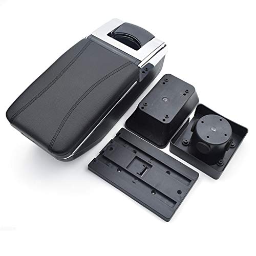 Para Citroen C4 2008-2011 Apoyabrazos Caja de almacenamiento Coches Reposabrazos Central Negro con línea roja Para Citroen C4 2008-2011 Apoyabrazos Caja de almacenamiento Coches Reposabrazos Central Negro con línea roja