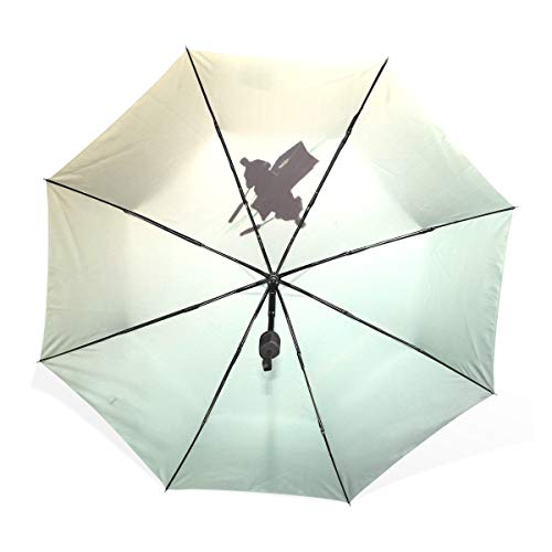 Paraguas invertido Un Hombre remando Un Bote Portátil Compacto Paraguas Plegable Protección contra Rayos UV A Prueba de Viento Viaje al Aire Libre Mujeres Paraguas A Prueba de Viento Impermeable