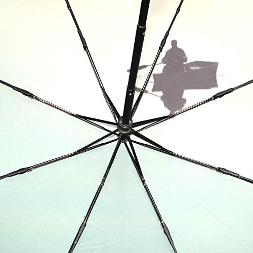 Paraguas invertido Un Hombre remando Un Bote Portátil Compacto Paraguas Plegable Protección contra Rayos UV A Prueba de Viento Viaje al Aire Libre Mujeres Paraguas A Prueba de Viento Impermeable