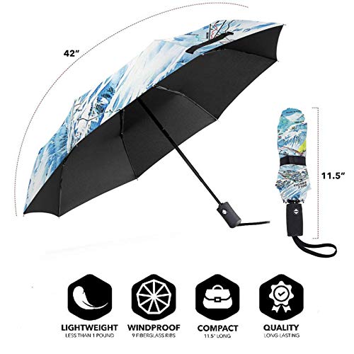 Paraguas Plegable Automático Impermeable Mapa de Pistas de Tignes, Paraguas De Viaje Compacto a Prueba De Viento, Folding Umbrella, Dosel Reforzado, Mango Ergonómico Paraguas Plegable Automático Impermeable Mapa de Pistas de Tignes, Paraguas De Viaje Compacto a Prueba De Viento, Folding Umbrella, Dosel Reforzado, Mango Ergonómico