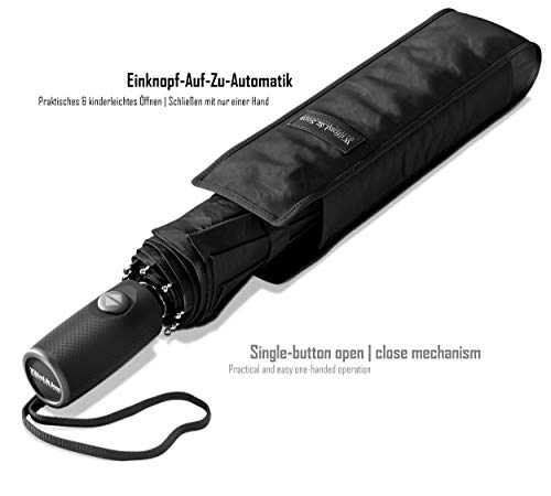 Paraguas Plegable con Teflón Impermeable - Abrir y Cerrar Automático con 9 Varillas a Prueba de Viento hasta 140km/h – Robusto Pequeño Ligero Resistente para Niños y Adultos, Hombres y Mujeres Paraguas Plegable con Teflón Impermeable - Abrir y Cerrar Automático con 9 Varillas a Prueba de Viento hasta 140km/h – Robusto Pequeño Ligero Resistente para Niños y Adultos, Hombres y Mujeres