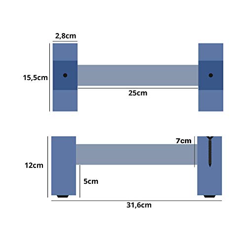 Paralelas Madera calistenia (Super Agarre 45mm) Paralelas calistenia Madera Super Paralelas Suelo Barras calistenia Push Up Bars Soporte Flexiones…