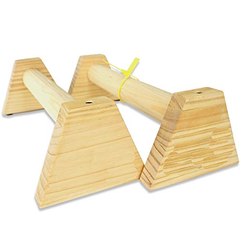 Paralelas Madera calistenia (Super Agarre 45mm) Paralelas calistenia Madera Super Paralelas Suelo Barras calistenia Push Up Bars Soporte Flexiones…