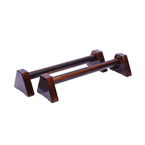 Paralletas de madera, en forma de H, barras de madera estilo ruso, soporte elástico calistenia, barras personalizables de madera push-ups (50 cm)