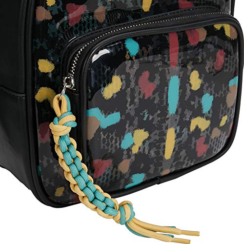 Parfois - Mochila Vinilo Estampado - Mujeres - Tallas M - Negro Parfois - Mochila Vinilo Estampado - Mujeres - Tallas M - Negro