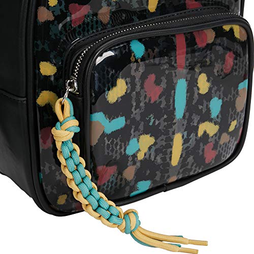 Parfois - Mochila Vinilo Estampado - Mujeres - Tallas M - Negro