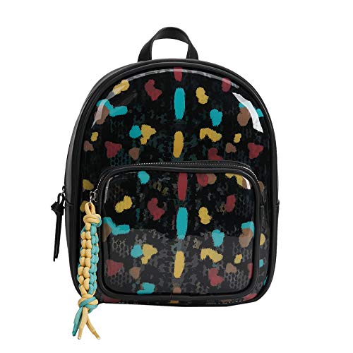 Parfois - Mochila Vinilo Estampado - Mujeres - Tallas M - Negro Parfois - Mochila Vinilo Estampado - Mujeres - Tallas M - Negro