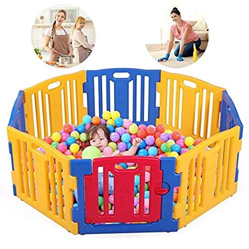 Parque de Bebe XL 8 Piezas Star Ibaby Play Twin/Incluye alfombra puzzle 16 piezas/Multiples Formas de Montaje Parque de Bebe XL 8 Piezas Star Ibaby Play Twin/Incluye alfombra puzzle 16 piezas/Multiples Formas de Montaje
