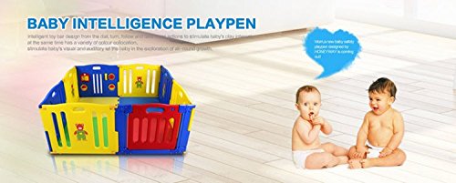 Parque de Bebe XXL 8 Piezas Ibaby Play Twin Parque de Bebe XXL 8 Piezas Ibaby Play Twin