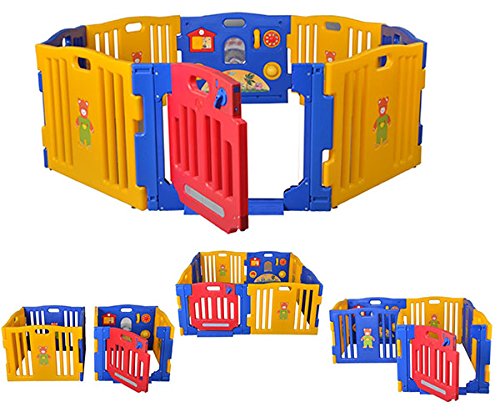 Parque de Bebe XXL 8 Piezas Ibaby Play Twin