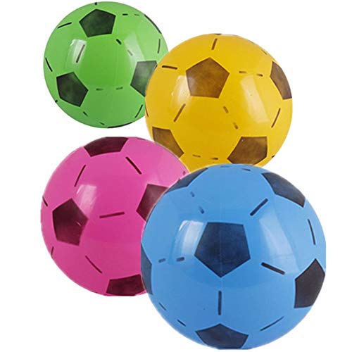 PassBeauty Fútbol 15 cm Color Aleatorio PVC Fútbol Inflable Interior al Aire Libre Juguete Para Niños Juego Regalo