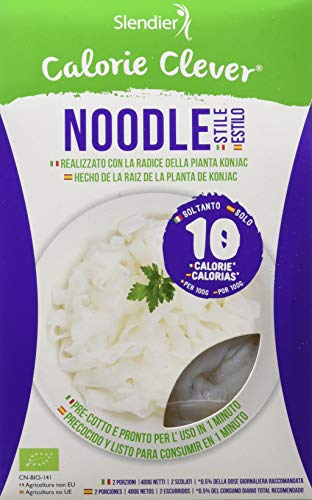 Pasta Konjac Noodle sin gluten - pasta hipocalórica - Slendier - 400g BIO (cja 6 uds) Total: 2400g
