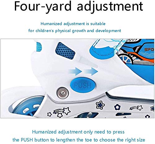 Patines en línea Ajustables, con Ruedas de iluminación para niños Rollerskates, con Marcos de Aluminio y rodamientos ABEC-7, para una niña, niño, Mujeres, Hombres Zapatos Patines Patines en línea Ajustables, con Ruedas de iluminación para niños Rollerskates, con Marcos de Aluminio y rodamientos ABEC-7, para una niña, niño, Mujeres, Hombres Zapatos Patines