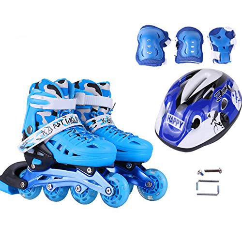 Patines En Línea, con Ruedas Luminosas Inline Skates/Rollerblade De Malla Transpirable, para Niñas Y Niños M(33-37)