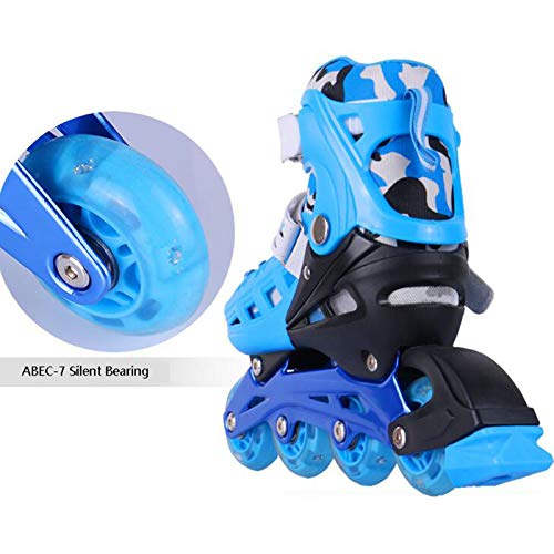 Patines En Línea, con Ruedas Luminosas Inline Skates/Rollerblade De Malla Transpirable, para Niñas Y Niños M(33-37)