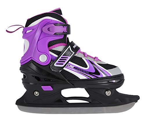 Patines en línea NILS 2 en 1 Legacy Lila ABEC7 talla 29-33 34-38 39-43 ajustable, 34-38