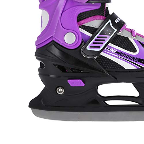 Patines en línea NILS 2 en 1 Legacy Lila ABEC7 talla 29-33 34-38 39-43 ajustable, 34-38