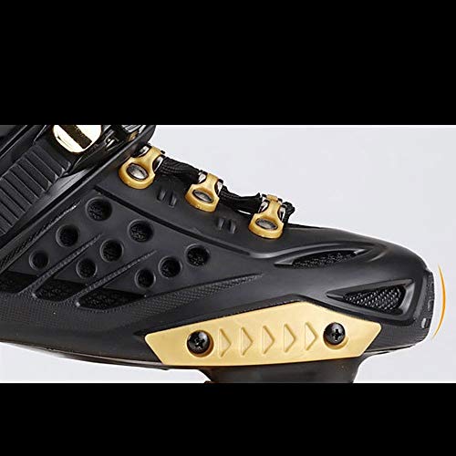 Patines en línea Roller Masculino Cuchillas Patines en línea Principiante Deportes al Aire Libre Entretenimiento Ejercicio for Hombres y Mujeres Roller Skates (Color : Black, Size : 35) Patines en línea Roller Masculino Cuchillas Patines en línea Principiante Deportes al Aire Libre Entretenimiento Ejercicio for Hombres y Mujeres Roller Skates (Color : Black, Size : 35)