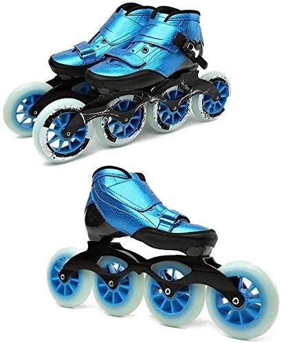 Patines HOCKEY HOCKEY Adulto Velocidad de adulto Patines en línea Unisex Profesional Patines de velocidad en línea de alto rendimiento Patines de una sola fila de velocidad Skate Patinaje al aire libr